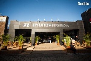 Estande da Hyundai CAOA na Expointer 2014 organizado pela Duetto agência de eventos de porto alegre rio grande do sul